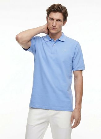 Dockers Mavi Erkek Slim Fit Nakışlı Polo T-Shirt A1159-30