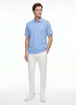 Dockers Mavi Erkek Slim Fit Nakışlı Polo T-Shirt A1159-30