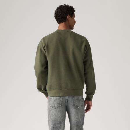 ERKEK BİSİKLET YAKA YEŞİL SWEATSHİRT 0083Q-0026