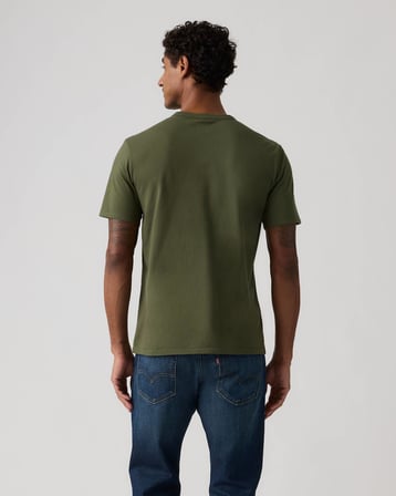 LEVI'S ORIGINAL TEE GARMENT DYE DEEP ERKEK KOYU YEŞİL BİSİKLET YAKA T-SHİRT 005GX-0011