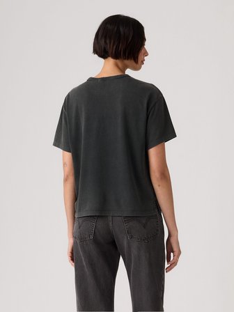 VİNTAGE SS 90S FADE WASHED KADIN SİYAH T-SHİRT 005IX-0001