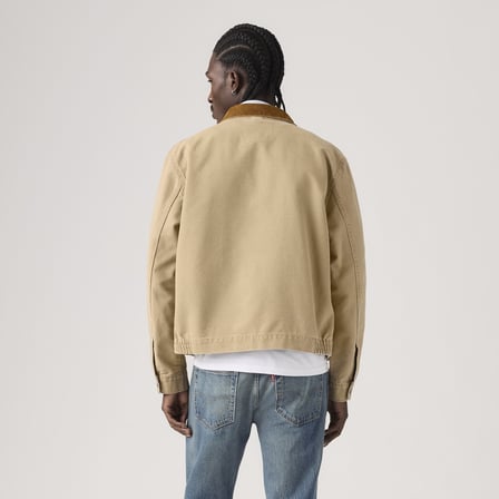 CASTRO FULL ZIP TIGERS EYE CANVAS ERKEK KAHVERENGİ CEKET 005AF-0004