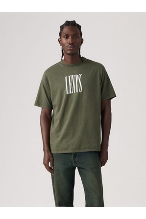 Levi's Erkek Graphic Vintage Fit Yeşil T-Shirt - 8737303950