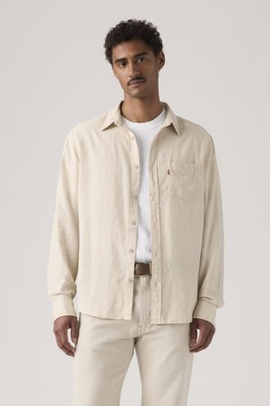 Levi's Erkek Bej Cepli Keten Gömlek - 85746-0197