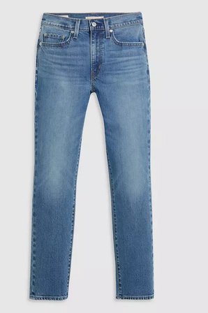 Levi's 724 Pamuklu Regular Fit Yüksek Bel Jeans Bayan KOT PANTOLON 18883-0385 MAVİ