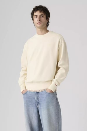 Levi's Erkek Bisiklet Yaka Ekru Sweatshirt - A9244-0043
