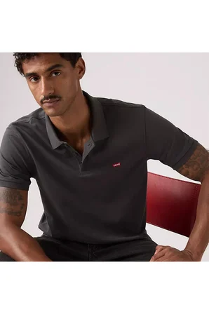 Levi's Erkek Housemark Gri Polo Yaka Gri T-Shirt - 35883-0352
