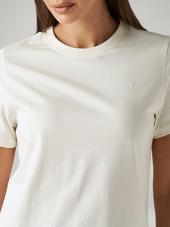 BNG WT FAVORITE COTTON KADIN KREM RENGİ BİSİKLET YAKA T-SHİRT 006WJ-0002