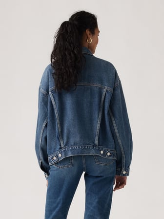 90S TRUCKER WONDER WHY KADIN MAVİ JEAN KOT CEKET A1743-0154