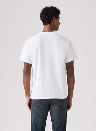 NG ESSENTIAL TEE TR BRIGHT WHITE ERKEK BİSİKLET YAKA RELAXED BEYAZ T-SHİRT 008BR-0001