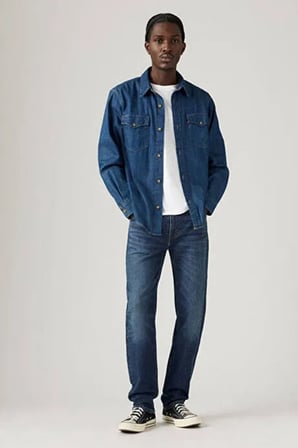 Levi's Lse 502 Tapered Fit Normal Bel Jeans Erkek KOT PANTOLON A2088-0063 LACİVERT