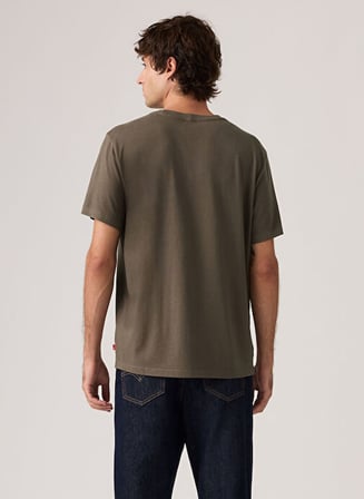 RELAXED FİT LEVI'S AMERICAN ERKEK KAHVERENGİ BİSİKLET YAKA T-SHİRT A2082-0371