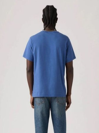 Levi's Erkek Bisiklet Yaka Kısa Kollu Mavi T-Shirt - A20820362
