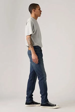 Levi's Lse 512 Slim Tapered Fit Normal Bel Jeans Erkek KOT PANTOLON A2087-0086 KOYU MAVİ