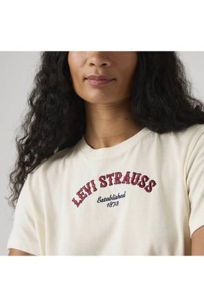 Levi's Graphıc Beyaz Kadın T-Shirt - 008BX-0005