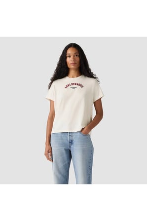 Levi's Graphıc Beyaz Kadın T-Shirt - 008BX-0005