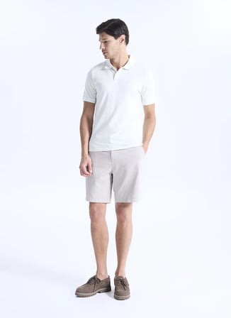 Dockers Ekru Erkek Slim Fit Polo T-Shirt A1159-0149