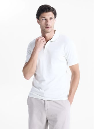 Dockers Ekru Erkek Slim Fit Polo T-Shirt A1159-0149