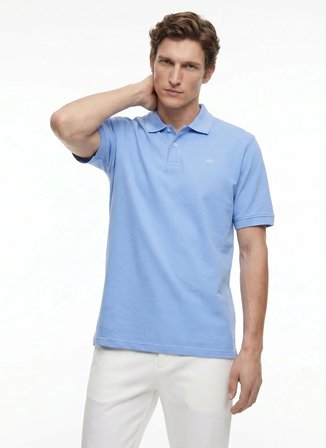 Dockers Mavi Erkek Slim Fit Nakışlı Polo T-Shirt A1159-30