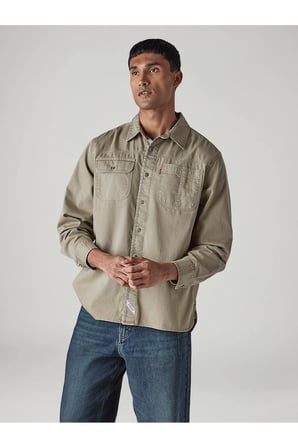 Levi's Erkek Rahat Kesim Cepli Bej Gömlek-0061H-0005