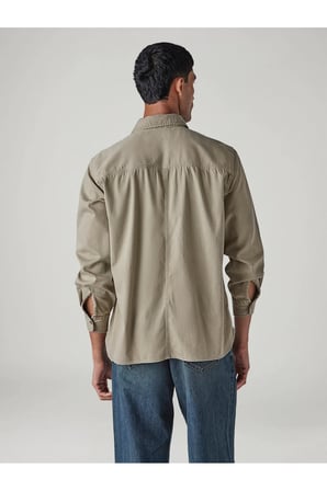 Levi's Erkek Rahat Kesim Cepli Bej Gömlek-0061H-0005
