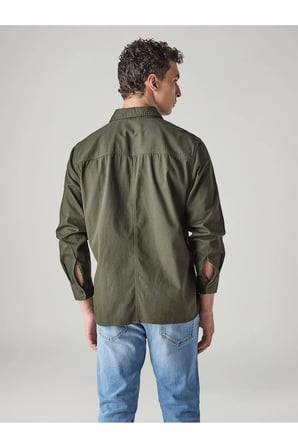 Levi's Erkek Rahat Kesim Cepli Yeşil Gömlek-0061H-0004