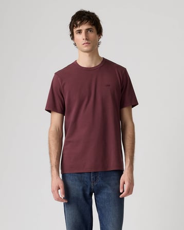ERKEK BİSİKLET YAKA BORDO T-SHİRT 005GX-0025