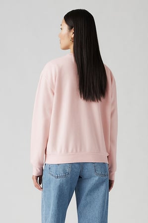 Levi's Pamuklu Regular Fit Bisiklet Yaka Sweat Kadın SWEAT 001TY-0006 PEMBE