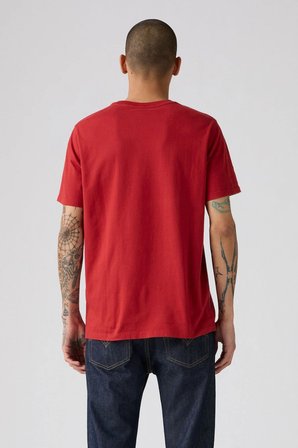 SS CLASSIC HM RHYTHMIC RED ERKEK BİSİKLET YAKA KIRMIZI BASİC T-SHİRT 003VJ-0003