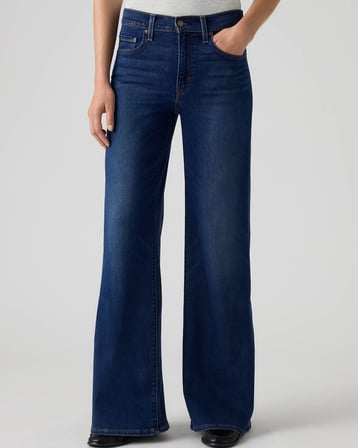 728 WIDE LEG TRUE BLUE DARK KADIN LACİVERT JEAN KOT PANTOLON 0039B-0040