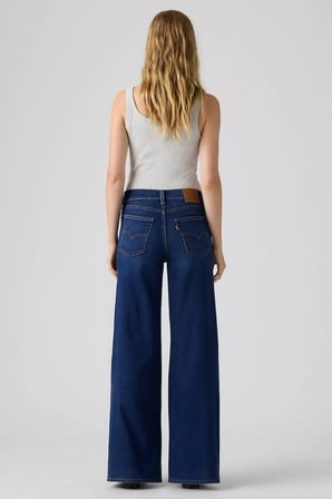 Levi's 728 Hr Wide Leg Ft Yüksek Bel Geniş Paça Jeans Kadın KOT PANTOLON 0039B-0040 MAVİ