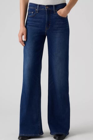 Levi's 728 Hr Wide Leg Ft Yüksek Bel Geniş Paça Jeans Kadın KOT PANTOLON 0039B-0040 MAVİ