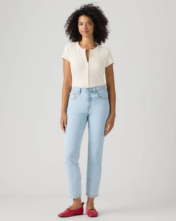 501® Crop Lightweight Kadin Mavi̇ Jean Kot Pantolon A8746-0011
