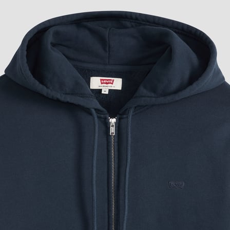 THE ORIGINAL ERKEK KAPÜŞONLU FERMUARLI LACİVERT SWEATSHİRT 34584-0048
