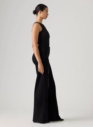 728 WIDE LEG WORN MIDNIGHT KADIN SİYAH JEAN KOT PANTOLON 0039B-0035