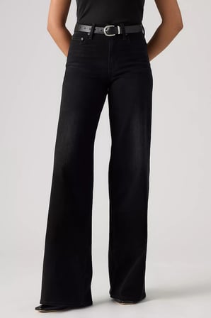 Levi's 728 Hr Wide Leg Fit Yüksek Bel Geniş Paça Jeans Kadın KOT PANTOLON 0039B-0035 SİYAH