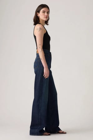 Levi's Ribcage Straight Fit Yüksek Bel Düz Paça Jeans Kadın KOT PANTOLON 003VD-0003 KOYU MAVİ