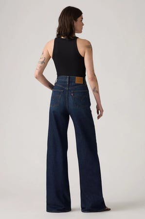Levi's Ribcage Straight Fit Yüksek Bel Düz Paça Jeans Kadın KOT PANTOLON 003VD-0003 KOYU MAVİ