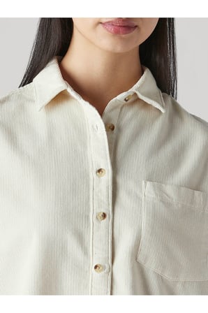 Levi's Kadın Rahat Kesimli Krem Kadife Gömlek 006C1-0021