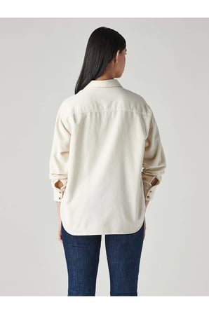 Levi's Kadın Rahat Kesimli Krem Kadife Gömlek 006C1-0021