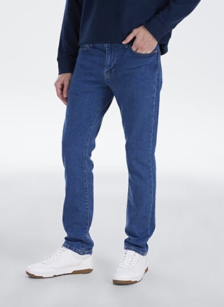 LSE 511 SLIM ERKEK MAVİ JEAN KOT PANTOLON A2081-0085