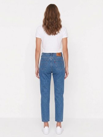 501 Crop Local Tr Listen To Yourself Kadin Mavi̇ Jean Kot Pantolon A7739-0038