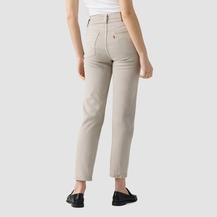 501 CROP PEBBLED PATH STF KADIN GRİ JEAN KOT PANTOLON A7739-0041