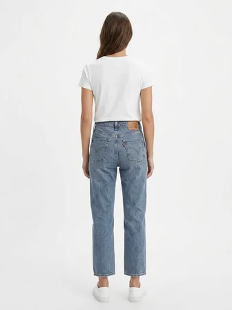 ribcage straight tk should be easy kadin mavi̇ jean kot pantolon a7743-0022