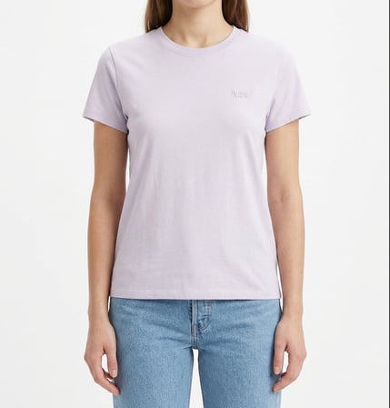 FAVORITE COTTON TEE KADIN BİSİKLET YAKA LİLA T-SHİRT 008C4-0004