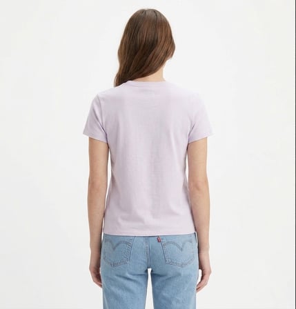 FAVORITE COTTON TEE KADIN BİSİKLET YAKA LİLA T-SHİRT 008C4-0004