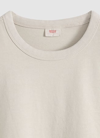 VINTAGE SS TEE TR GARMENT DYE KADIN AÇIK KAHVERENGİ BİSİKLET YAKA T-SHİRT 008C3-0001