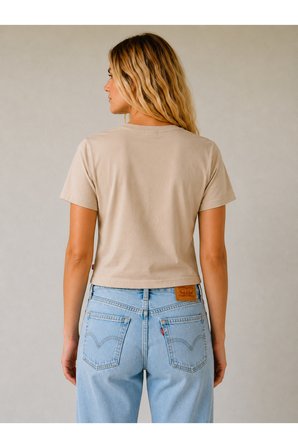 Levi's Kadın Tişört Vıntage tee relaxed fıt BEj - 008C0-0004