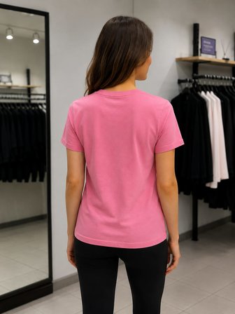 Levi's Kadın Marka Logolu Pembe T-shirt - 008C0-0003