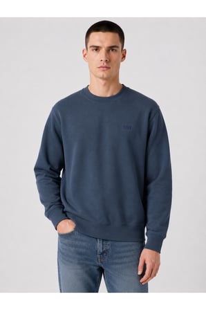 Levi's Erkek Bisiklet Yaka Orıgınal Housemark Standart fıt Lacivert Sweatshirt - 00AUV-0001